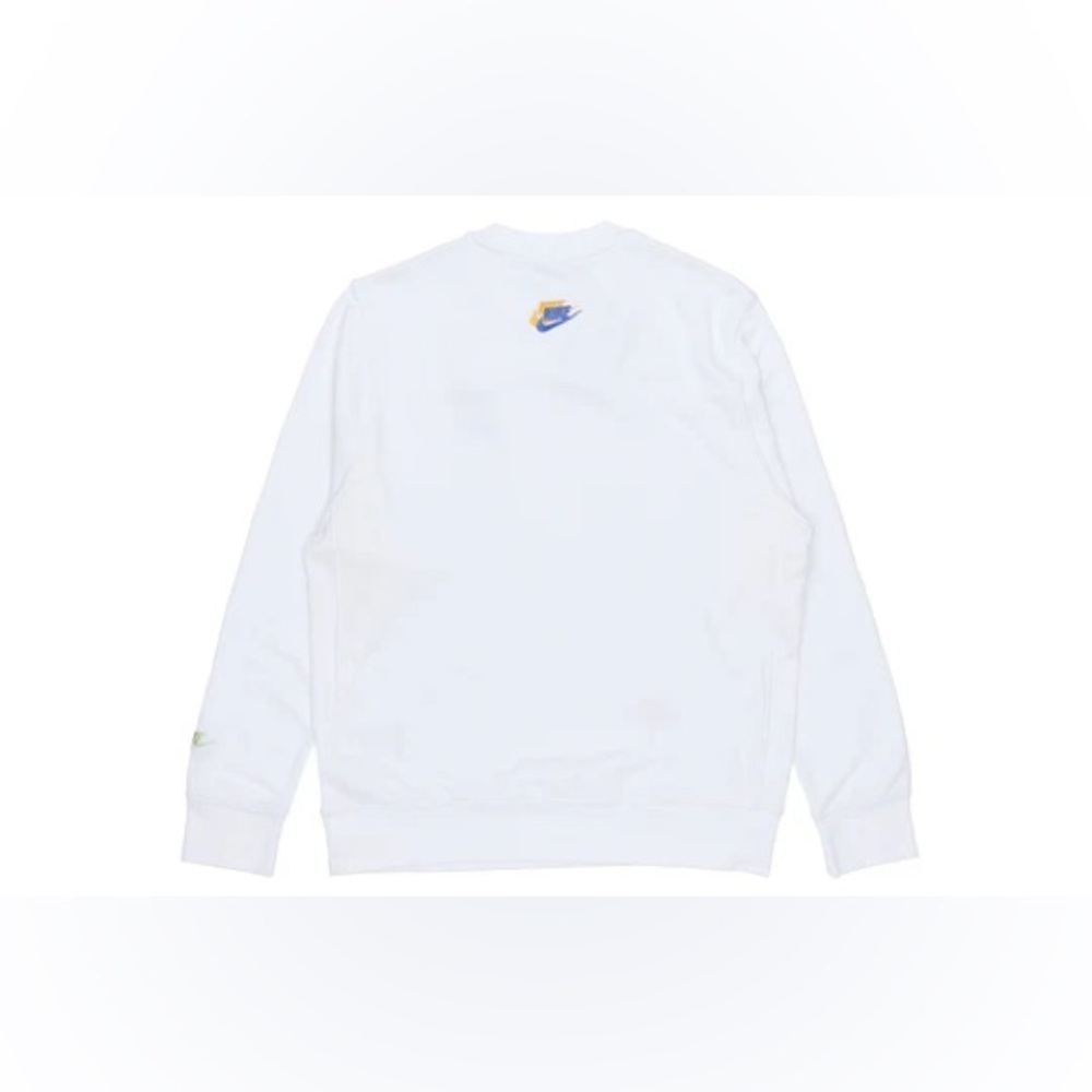 NWT Nike Contrasting Colors Logo Casual Sports Round Neck Embroidered Pullover - Picture 2 of 4